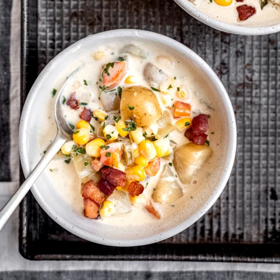 The Best Corn Chowder- Gluten Free