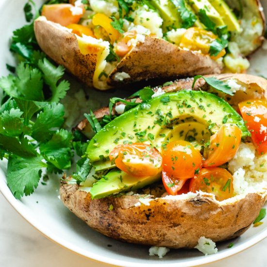 Air Fryer Baked Potatoes