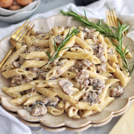 Marsala Pasta with Italian Sausage