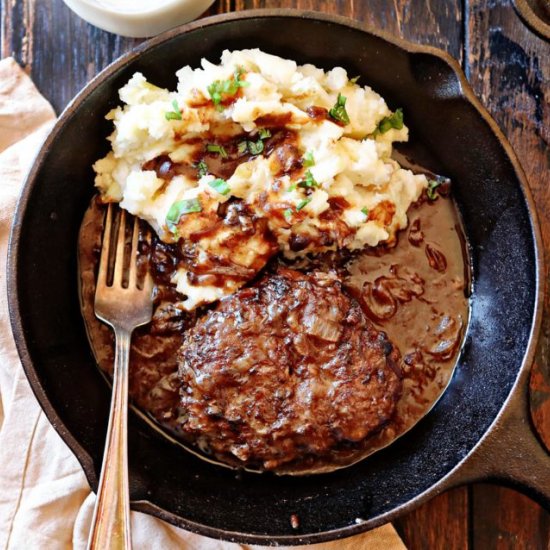 30 min Poor Man’s Salisbury Steak