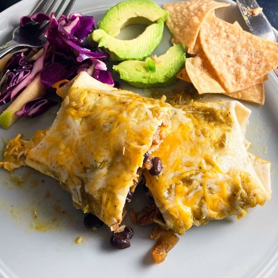 Chicken and Black Bean Enchiladas