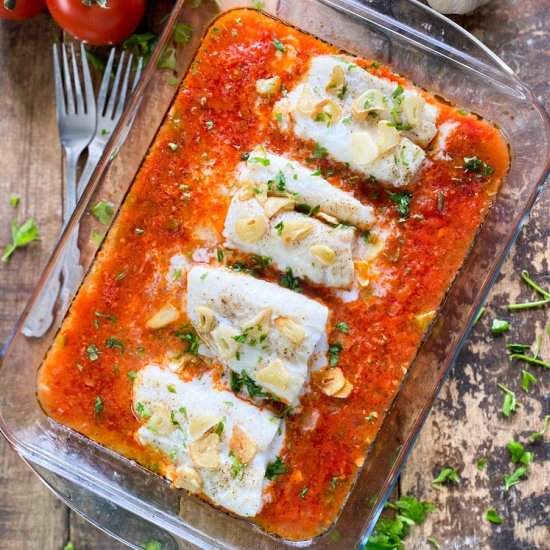 Spanish Baked Cod