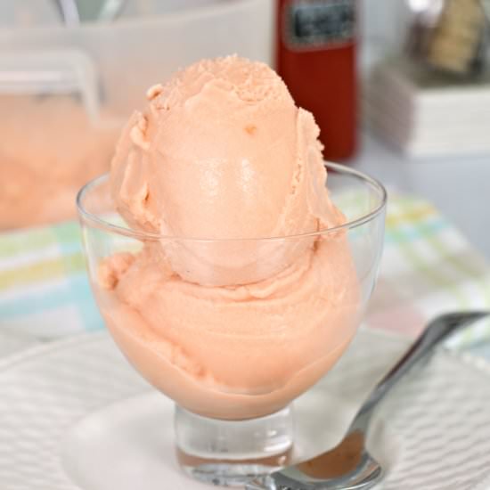 Rhubarb Ice Cream