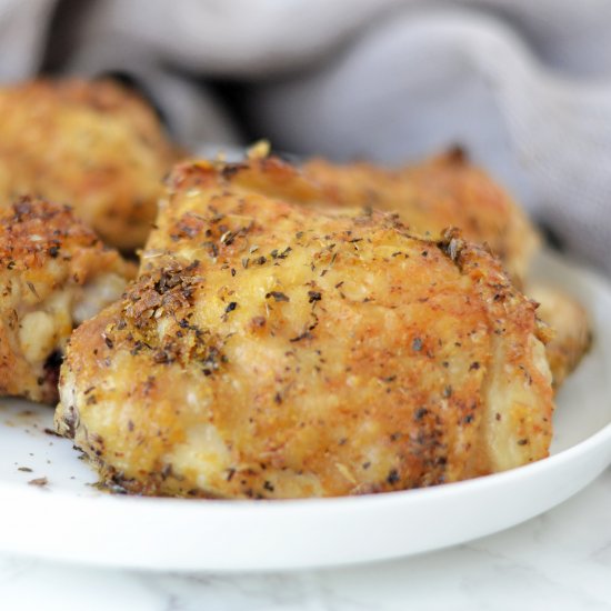 Air Fryer ‘Parmesan’ Chicken Thighs