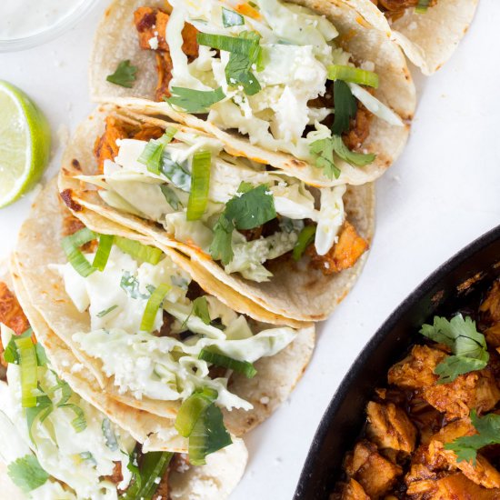 Honey Chipotle Chicken Tacos