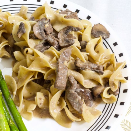 one pan beef stroganoff