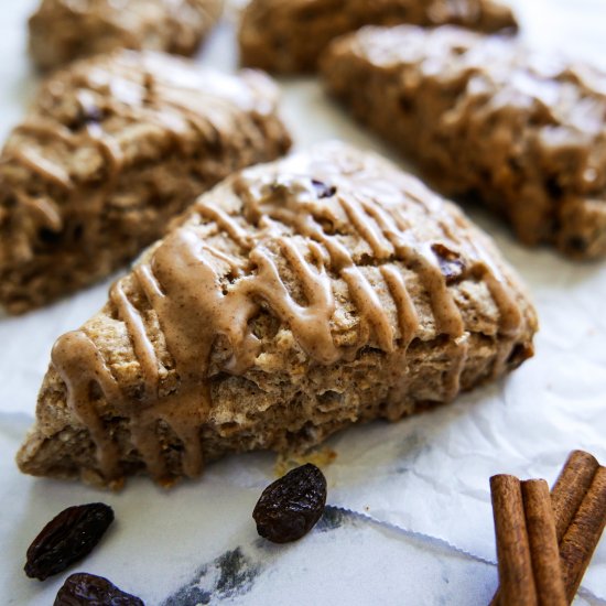 Cinnamon Raisin Scones