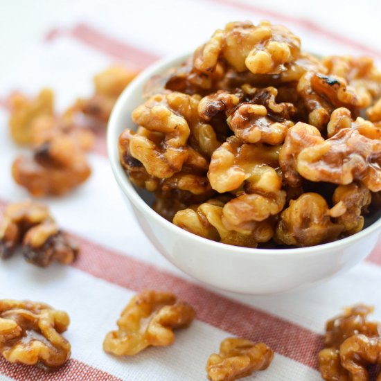 Candied Walnuts with Maple Syrup