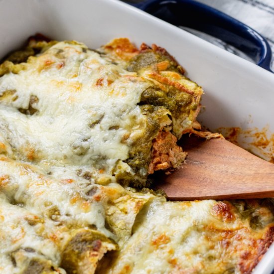 Chicken Enchiladas with Green Sauce