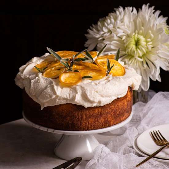 White Chocolate Limoncello Cake