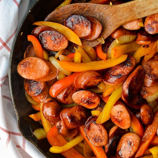 Skillet Sausage and Peppers