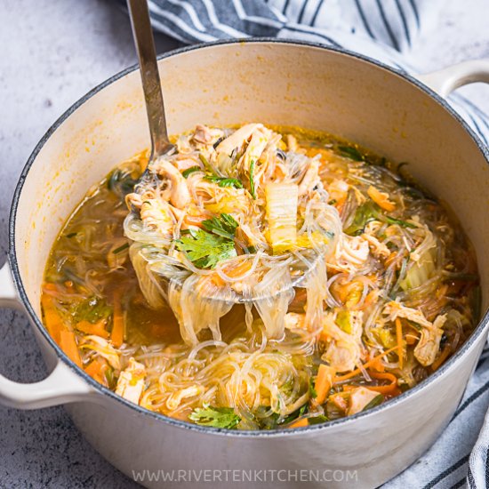 Chicken Sotanghon Glass Noodle Soup