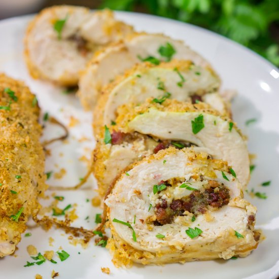 Pancetta Stuffed Chicken Breasts