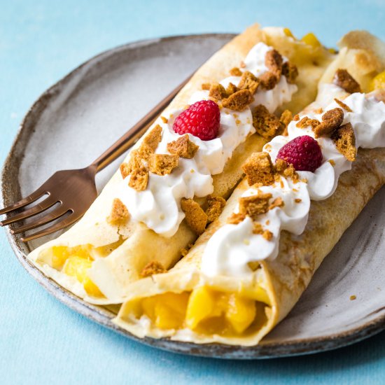 Sweet Mango Crêpes