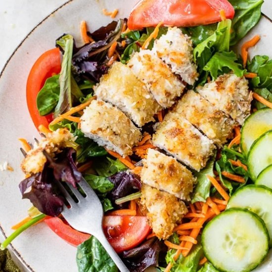 Coconut Chicken Salad with Honey.