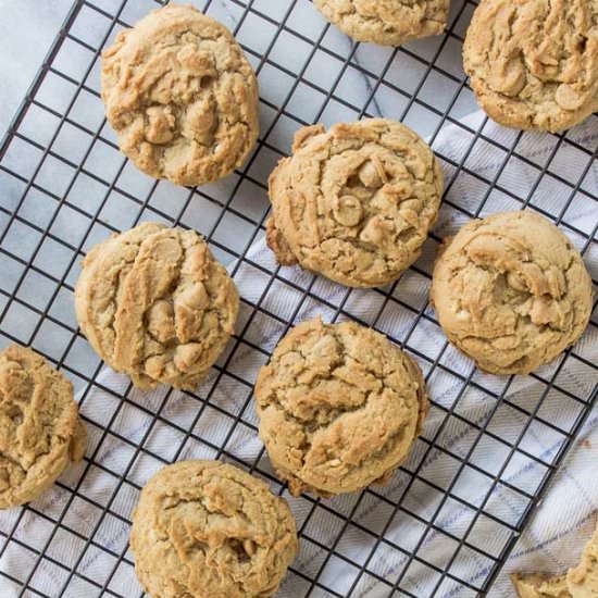 Miso peanut butter cookies