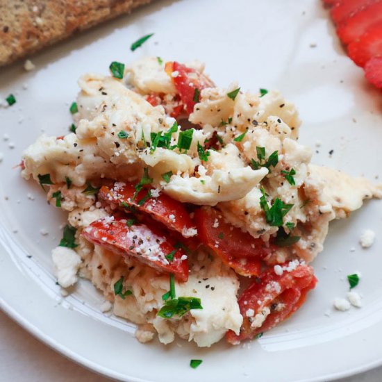 The Fluffiest Scrambled Egg Whites