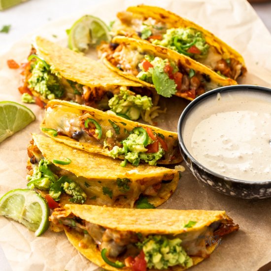 Oven Baked Chicken Tacos