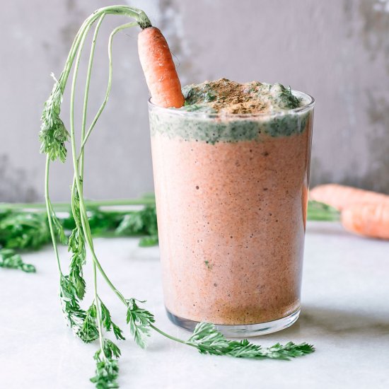 No Waste Carrot Greens Smoothie