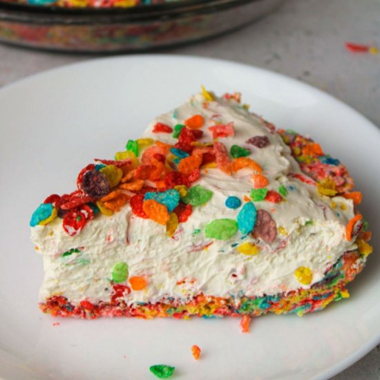 No-Bake Fruity Pebbles Cheesecake