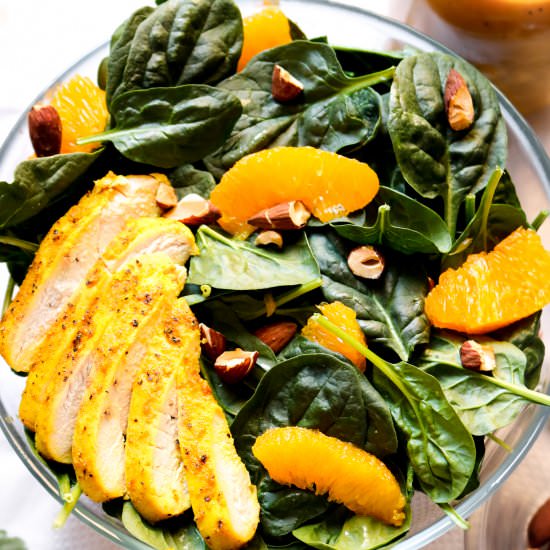 Simple Spinach Salad with Oranges