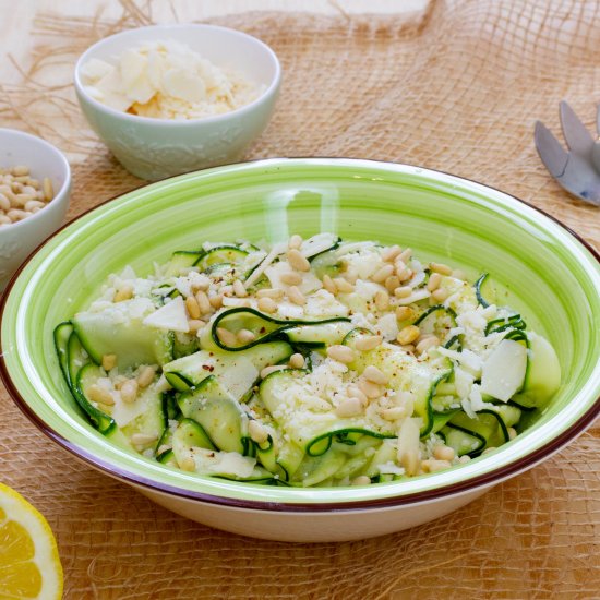 Zucchini and Parmesan salad