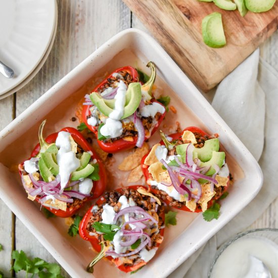 Vegetarian Taco Stuffed Peppers