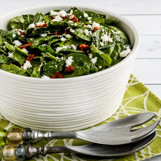 Spinach Salad with Bacon and Feta