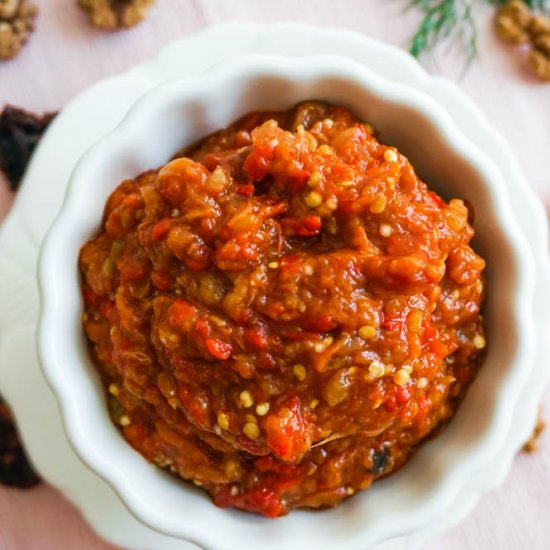 ROASTED EGGPLANT PEPPER RELISH