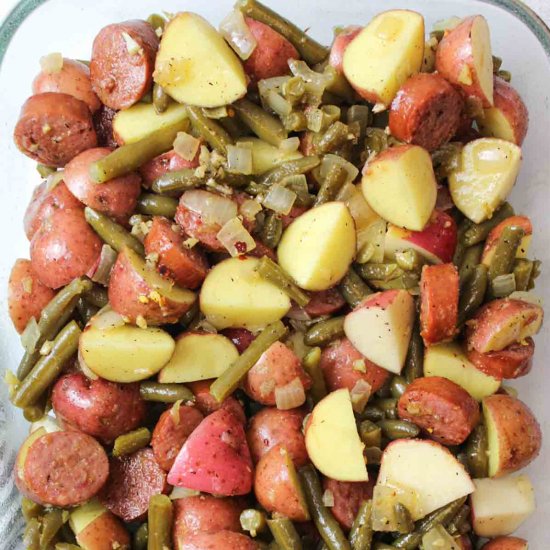 Sausage Green Bean Potato Casserole