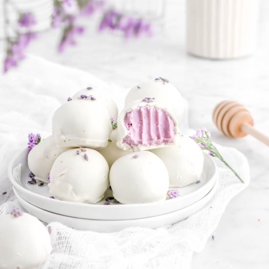 Honey Lavender Chocolate Truffles