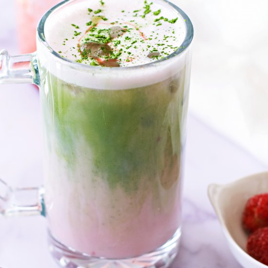 Strawberry Matcha Latte