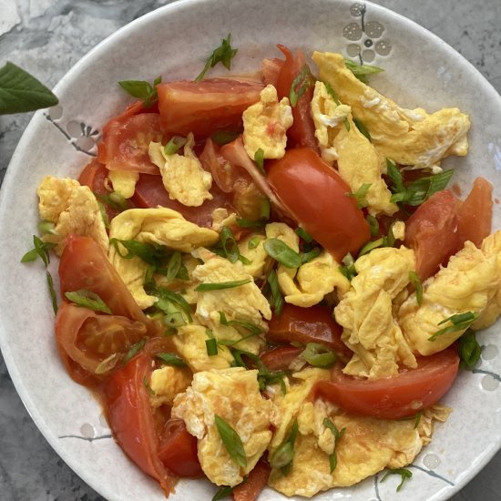 Chinese Tomato Egg Stir-fry