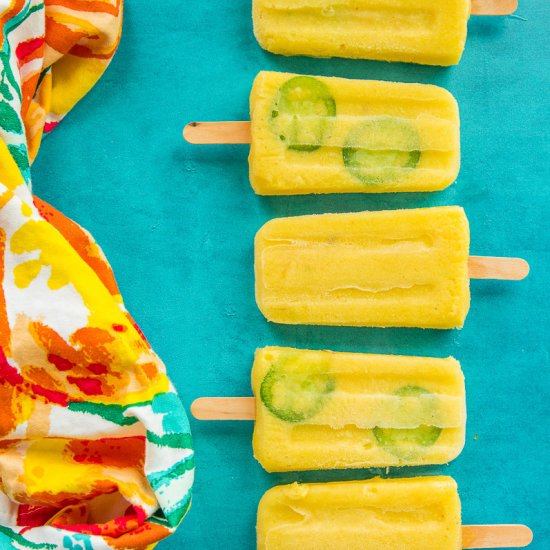 Spicy Pineapple Paletas