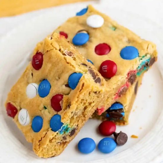 M&M Cookie Bars (Large Batch!)