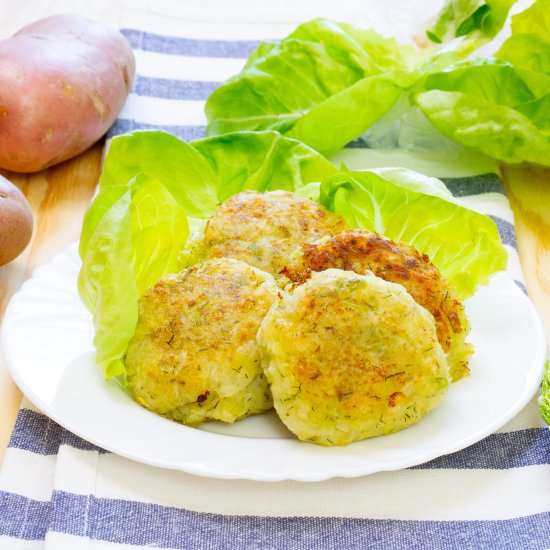 Bubble and squeak cakes