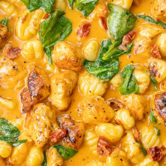 tuscan chicken and gnocchi