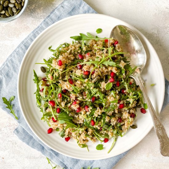 Quinoa arugula salad