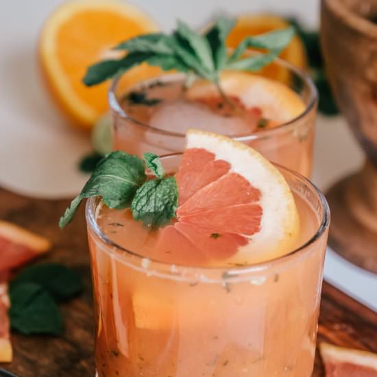 Orange Mint Mojito Mocktail