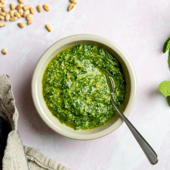 Mint Pesto (and how to use it!)