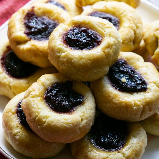 Jam Filled Butter Cookies