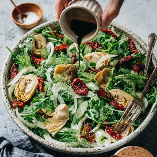 Easy Fennel Arugula Salad