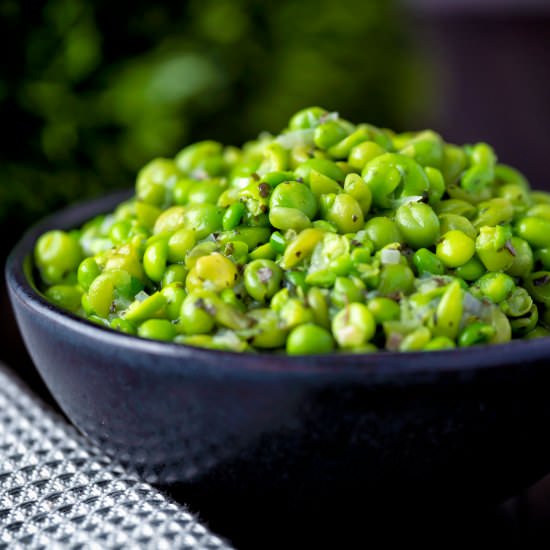 Easy Crushed Minted Peas