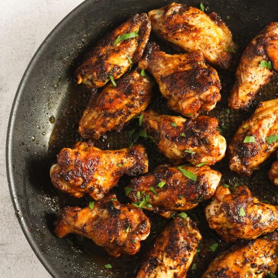 Quick Pan-Fried Chicken Wings