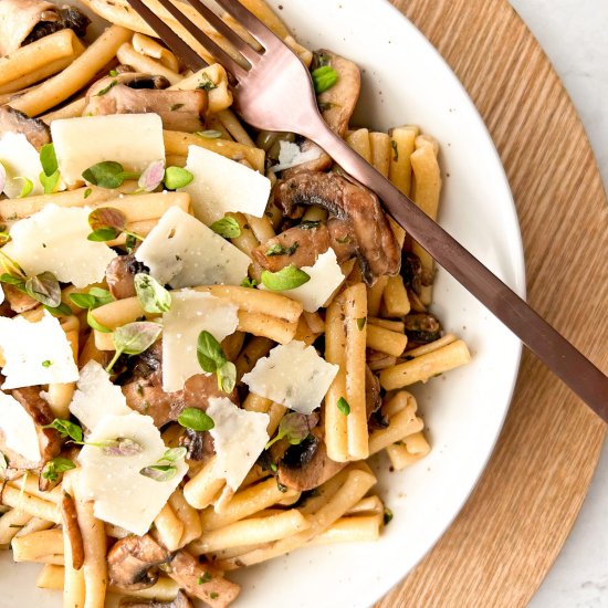 Brown Butter Mushroom Pasta