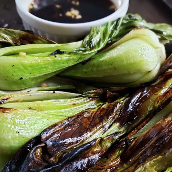 Grilled Marinated Bok Choy