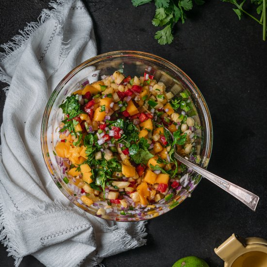 Spicy Pineapple Mango Salsa