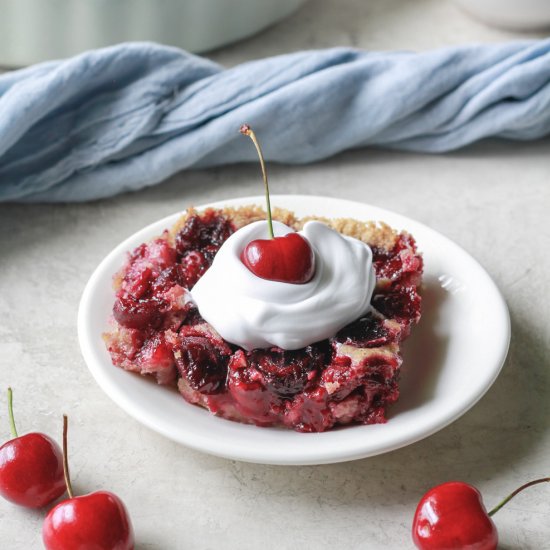 Healthy Cherry Cobbler (Vegan)