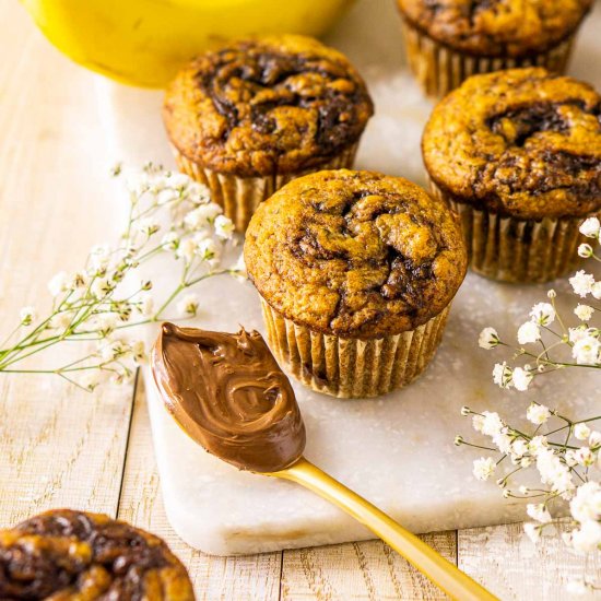 Nutella-Banana Muffins