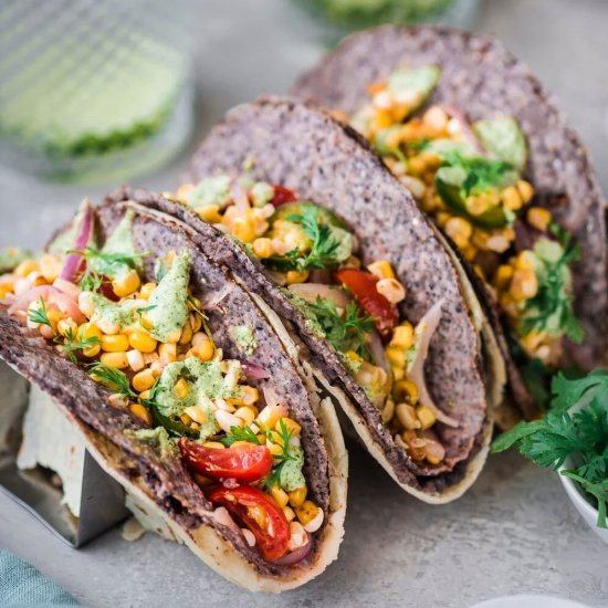 Black Bean and Corn Salad Tacos